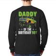 Daddy Of Birthday Boy Monster Truck Car Family Matching Back Print Long Sleeve T-shirt