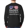 Daddy Knows Best Desantis 2024 Daddy'24 Desantis Back Print Long Sleeve T-shirt