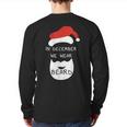 In December We Wear Beard Santa Costume For Dad Back Print Long Sleeve T-shirt