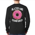 Donut Glazed And Confused Pink Donuts Lover Back Print Long Sleeve T-shirt