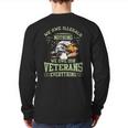 Eagle We Owe Illegals Nothing We Owe Our Veterans Everything American Flag Back Print Long Sleeve T-shirt