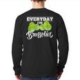 Everyday I'm Brusselin Cute Food Pun Vegan Lover Back Print Long Sleeve T-shirt