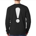 Exclamation Point Back Print Long Sleeve T-shirt
