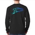 Exotic Car Supercar Turbo Supercharge Sports Car Racing Back Print Long Sleeve T-shirt