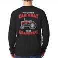 Farming My Other Car Seat Is At Tractor Grandpa Farmer Back Print Long Sleeve T-shirt