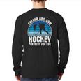 Father And Son Partners For Life Hockey Back Print Long Sleeve T-shirt