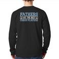 Fathers Are The Best Chess I Chess Tournament Chess Coach Back Print Long Sleeve T-shirt