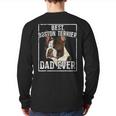 Fathers Day Best Boston Terrier Dad Ever Back Print Long Sleeve T-shirt