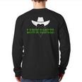Father's Day Lawn Ranger Lawn Care Mow Grass Father Back Print Long Sleeve T-shirt