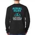 Aerial Silks Gym Humor Aerial Yoga Aerialist Back Print Long Sleeve T-shirt