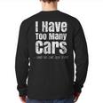 Car Guy I Have Too Many Cars Vintage Back Print Long Sleeve T-shirt