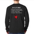Dad Dilf Dad With Loving Message For Dad Back Print Long Sleeve T-shirt