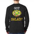 Health Foods Got SaladBack Print Long Sleeve T-shirt