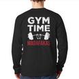 Workout Gym Time Madafakas Back Print Long Sleeve T-shirt