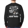 Golf Cart Retirement Grandpa Retired Golfing Back Print Long Sleeve T-shirt