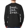 The Goozler Best Dad Ever Back Print Long Sleeve T-shirt