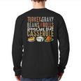 Gravy Beans And Rolls Let Me Cute Turkey Happy Thanksgiving Back Print Long Sleeve T-shirt