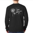 Grow Wherever You Go Military Brats Back Print Long Sleeve T-shirt