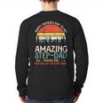 Happy Father's Day To My Amazing Stepdad Father Day Back Print Long Sleeve T-shirt