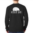 Hedgehog Father Daddy Hedgie Dad Cute Back Print Long Sleeve T-shirt