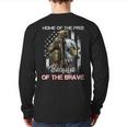 Home Of The Free Because Of The Brave Veterans Back Print Long Sleeve T-shirt