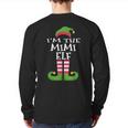 I'm The Mimi Elf Family Matching Christmas Pajama Back Print Long Sleeve T-shirt