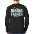 It's Not A Dad Bod It's A Father Figure Father's Day Retro Back Print Long Sleeve T-shirt
