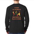 In June We Celebrate Juneteenth & Black Father's Day Freedom Back Print Long Sleeve T-shirt