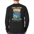 Kings Canyon Us National Park California Usa Parks Lover Back Print Long Sleeve T-shirt