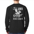The Lawn Ranger Rides Again Lawn Tractor Mowing Back Print Long Sleeve T-shirt