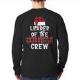 Leader Of The Cousin Crew Pajamas Xmas Buffalo Plaid Back Print Long Sleeve T-shirt