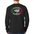 Made In America With Mexican Parts American Pride Back Print Long Sleeve T-shirt