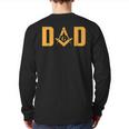 Masonic Dad Mason Symbol Back Print Long Sleeve T-shirt