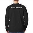 Maui Wowie Weed 420 Stoner Back Print Long Sleeve T-shirt