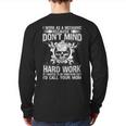 Mechanic Car Guy Car Repair Shop Workshop Back Print Long Sleeve T-shirt