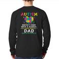 Mens Autism Doesn't Come With Manual Dad Autism Awareness Puzzle Back Print Long Sleeve T-shirt