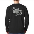 Mens Awesome Proud Jrotc Dad For Dads Of Jrotc Cadets Back Print Long Sleeve T-shirt