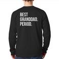Mens Best Granddad Period Style 1 Ver2 Back Print Long Sleeve T-shirt