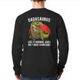 Mens Dadasaurus Like A Normal Dada Only More Rawrsome Back Print Long Sleeve T-shirt