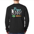 Mens Easter Papa Bunny Family Couples Back Print Long Sleeve T-shirt