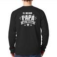 Mens El Mejor Papá Del Mundo Para Dia Del Padre Back Print Long Sleeve T-shirt