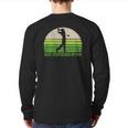 Mens Best Stepdad By Par Golf Apparel Father's Day Vintage Back Print Long Sleeve T-shirt