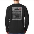Mens Lebanese Dad Nutrition Facts National Pride For Dad Back Print Long Sleeve T-shirt