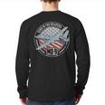 Mq-9 Reaper Uav Us Military Drone Us Patriot Back Print Long Sleeve T-shirt