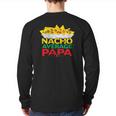 Nacho Average Papa Mexican Food Lover Father's Day Back Print Long Sleeve T-shirt