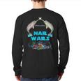 Narwhal Nar Wars Under The Sea Back Print Long Sleeve T-shirt