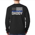 New First Time Dad To Be Daddy Police Law Enforcement Back Print Long Sleeve T-shirt