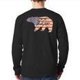 Papa Bear For Men Fathers Day Worlds Best Dad Back Print Long Sleeve T-shirt