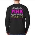 Pretty Pink Dangerous In Camo Hunting Hobby Back Print Long Sleeve T-shirt