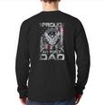 Proud Air Force Dad Military Family Father's Day Back Print Long Sleeve T-shirt